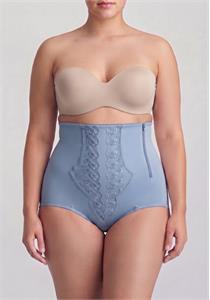 Super Firm Zip Up Panty Girdle Blue
